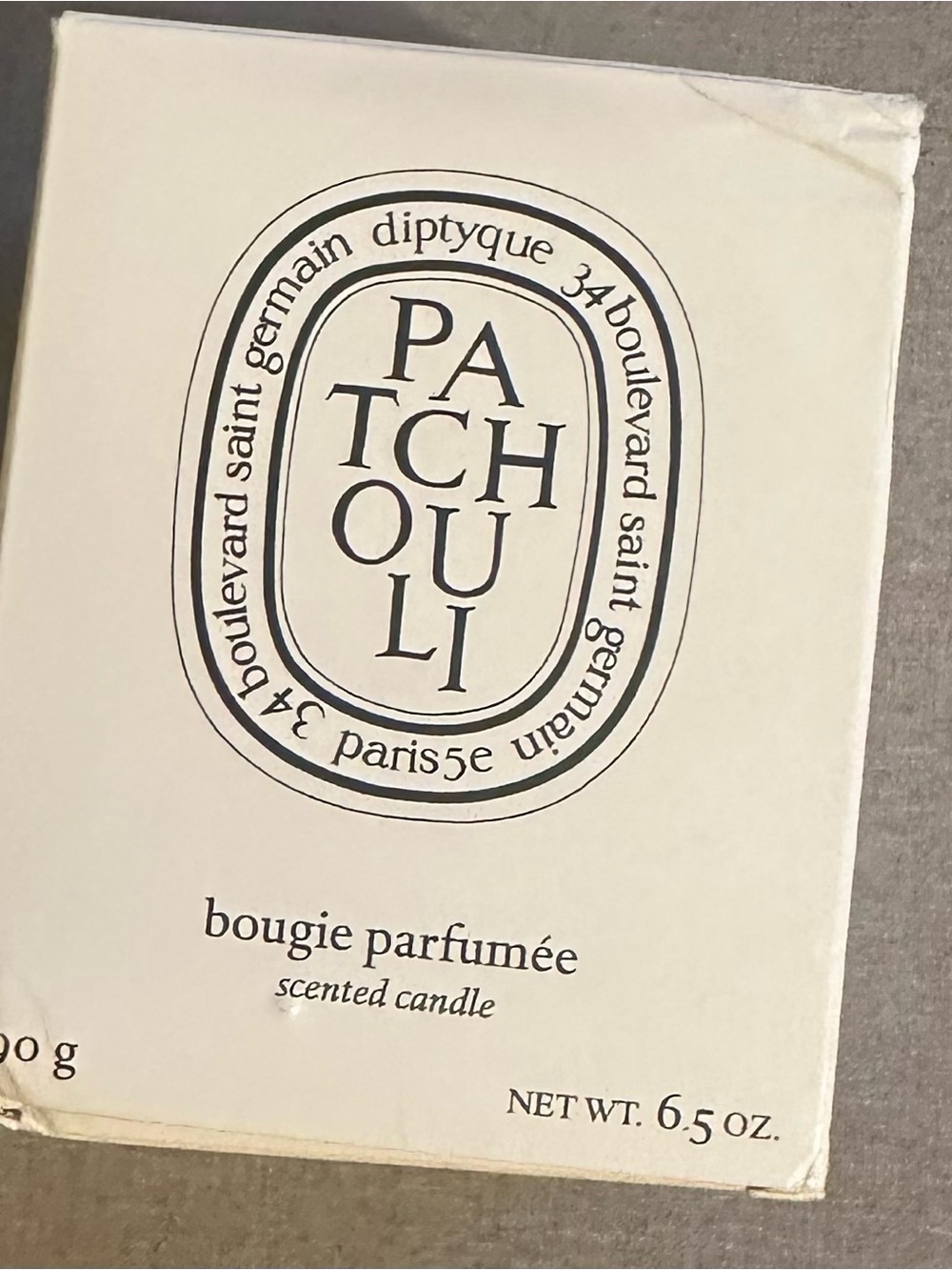 diptyque Patchouli Scented Candle — Classic